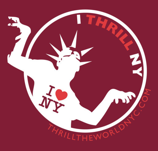 Thrill The World NYC Dance Parade 2015 shirt design - zoomed