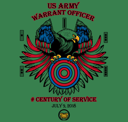 Army Warrant Officer 100th Anniversary T-Shirt shirt design - zoomed