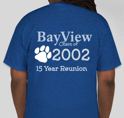 BVA- 15 year reunion Fundraiser - unisex shirt design - back