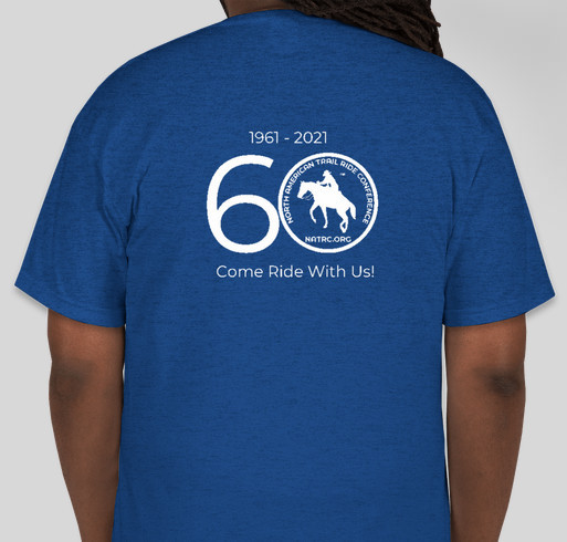 NATRC 60th Anniversary Fundraiser - unisex shirt design - back