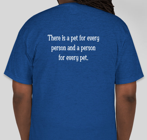 Pet Adoption Fundraiser - unisex shirt design - back