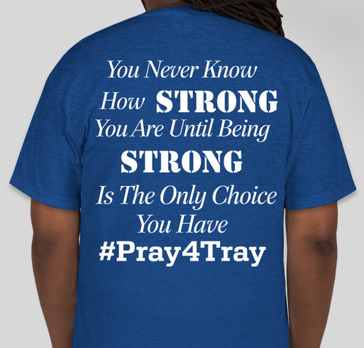 #TeamTray Fundraiser - unisex shirt design - back