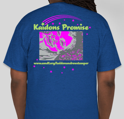 Kaidons Promise Research Fund Fundraiser - unisex shirt design - back