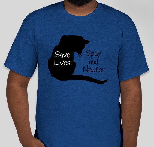 Save homeless cats - Spay & Neuter Fundraiser - unisex shirt design - front