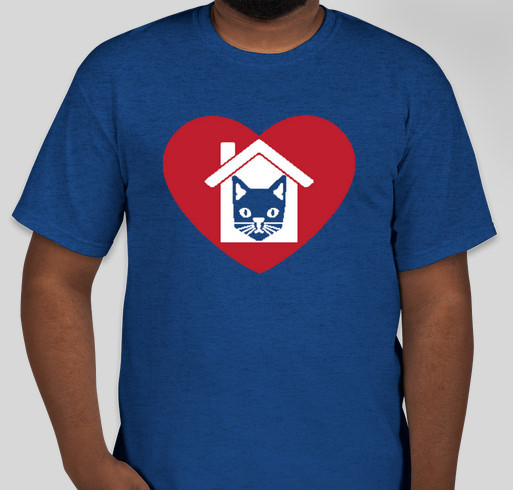 House of Dreams' "I Heart My House Cat" T-shirt campaign Fundraiser - unisex shirt design - front