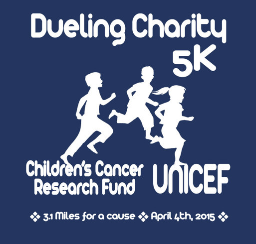 Dueling Charity5K-->61 People already registered on our early registration page! shirt design - zoomed