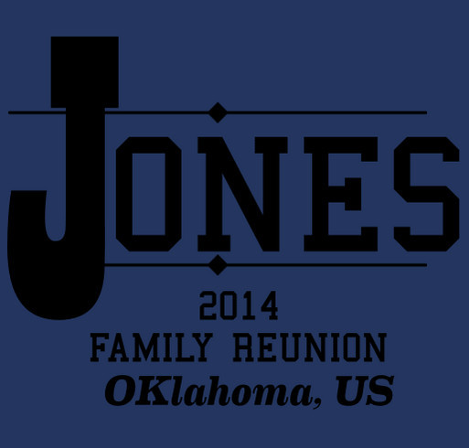 Jones Family /Oklahoma shirt design - zoomed
