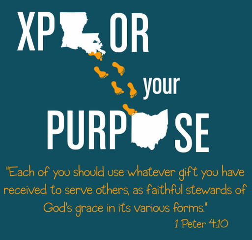 XPLOR your purpose! Support my mission! shirt design - zoomed