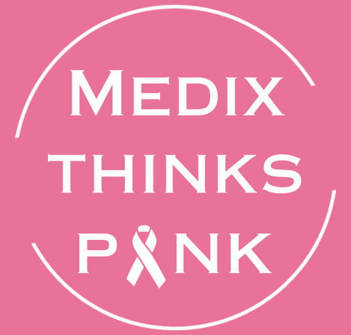 Medix Thinks Pink shirt design - zoomed