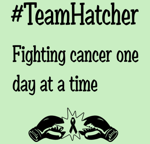 #TeamHatcher Melanoma Awareness shirt design - zoomed
