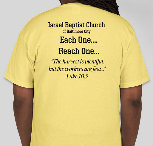 Each One Reach One -- Winning Souls For Christ Fundraiser - unisex shirt design - back