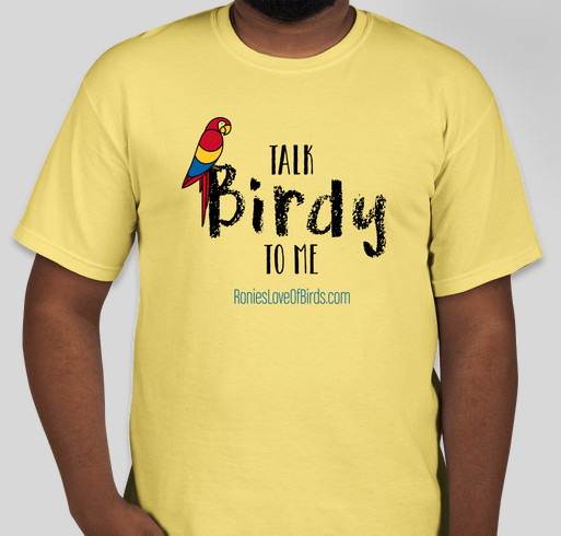 For the Love of Rescue Birds Fundraiser - unisex shirt design - front