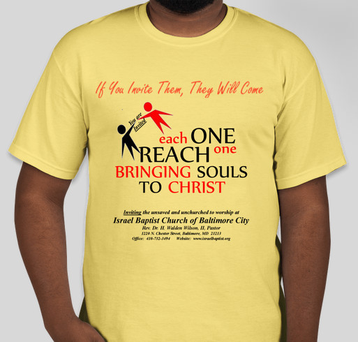 Each One Reach One -- Winning Souls For Christ Fundraiser - unisex shirt design - front