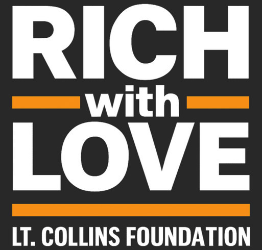 Rich with Love Fundraiser - Black Beanie shirt design - zoomed