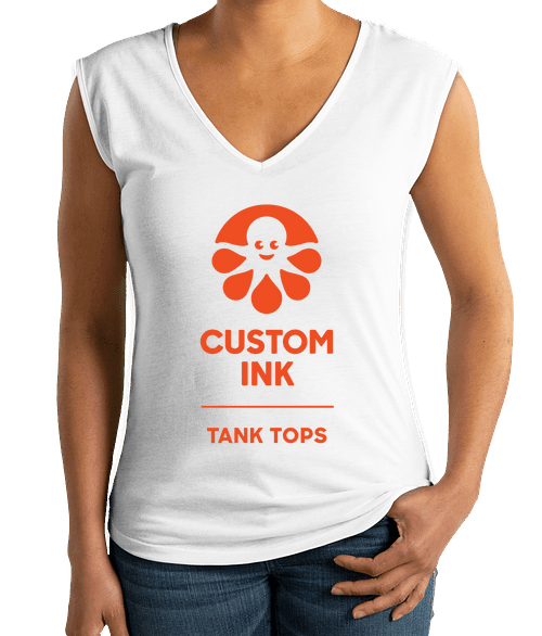 Next Level Women's Festival Fitted V-Neck Tank - White