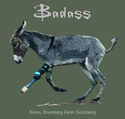 In honor of Nemo - Rosemary Farm Sanctuary shirt design - zoomed