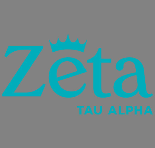 ZTA Apron: Steel Gray and Turquoise Blue shirt design - zoomed