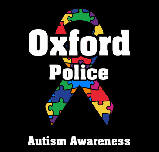 Oxford Police Officers Association Autism Awareness 2026 shirt design - zoomed