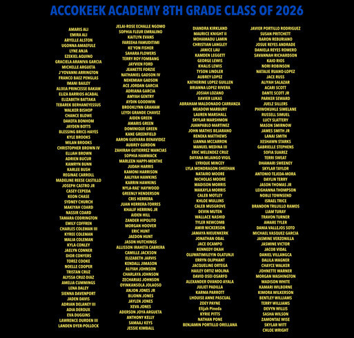 8th Grade Class of 2026 T-Shirt shirt design - zoomed