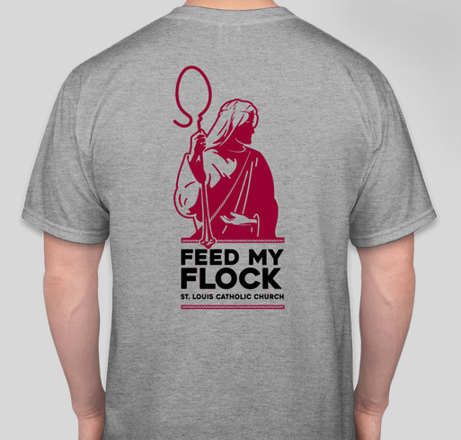 Feed My Flock T-shirt Fundraiser Fundraiser - unisex shirt design - back