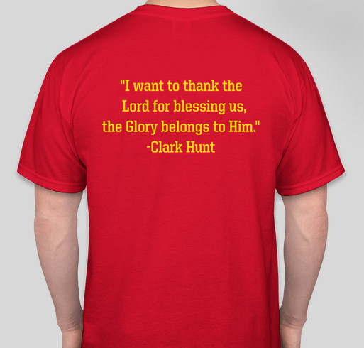 Chief's Kingdom Inspired shirts Fundraiser - unisex shirt design - back