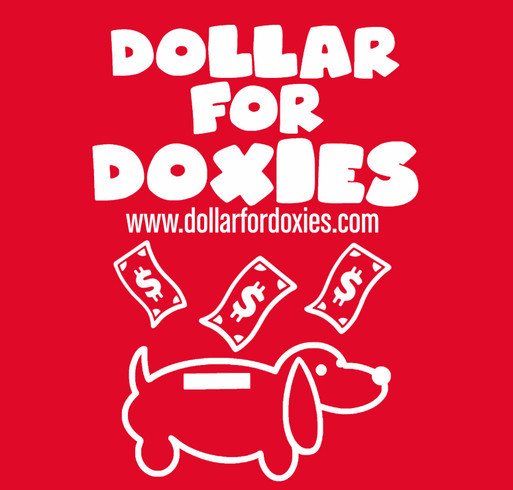 Dollar For Doxies shirt design - zoomed