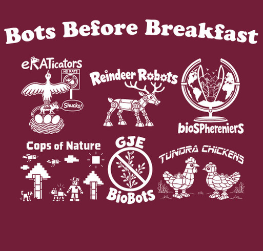 Bethel Robotics Fundraiser shirt design - zoomed