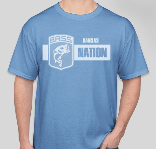 Kansas BASS Nation T-shirt Drive. Fundraiser - unisex shirt design - front