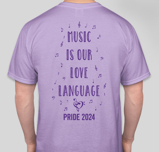The Lavender Menace Band 2024 T-Shirts! Fundraiser - unisex shirt design - back