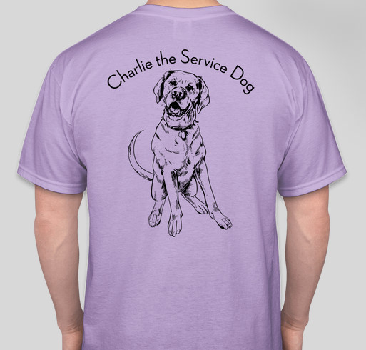 Charlie the Service Dog Fundraiser - unisex shirt design - back