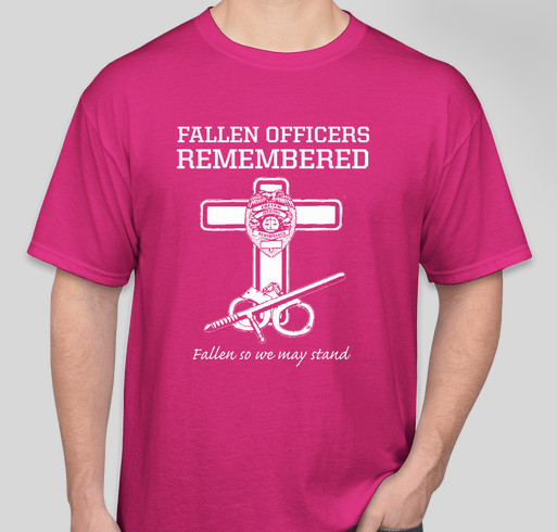 FALLEN OFFICERS REMEMBERED TSHIRT Fundraiser - unisex shirt design - front