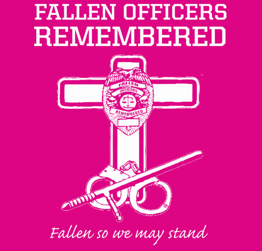 FALLEN OFFICERS REMEMBERED TSHIRT shirt design - zoomed