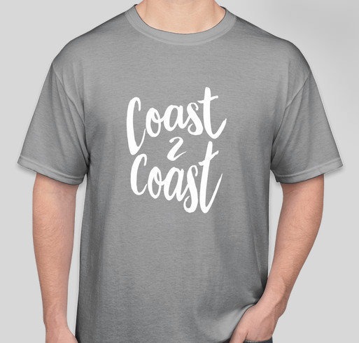 4K Coast to Coast Fundraiser - unisex shirt design - front