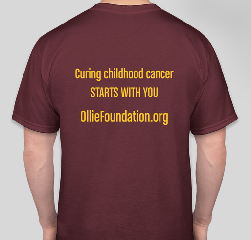 Team Ollie for Pediatric Cancer Research Fundraiser - unisex shirt design - back