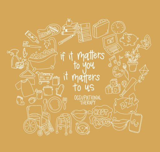 Student Occupational Therapy Association Fundraiser shirt design - zoomed