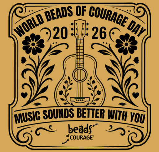 2026 World Beads of Courage Day — Music Sounds Better With You! shirt design - zoomed