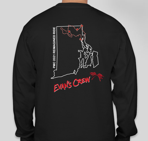 DIPG Research: Evan's Crew Fundraiser Fundraiser - unisex shirt design - back