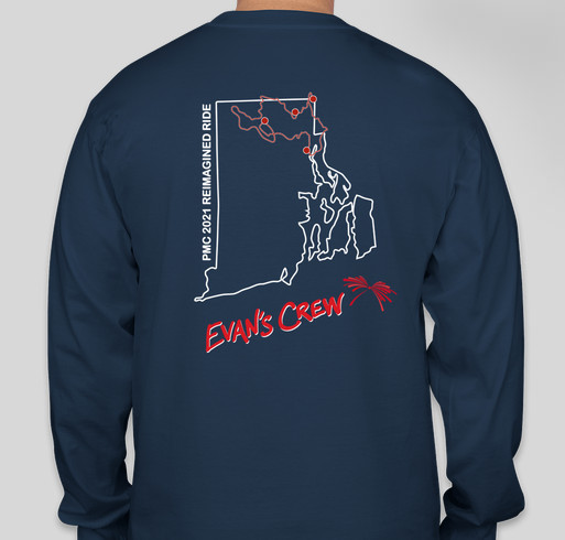 DIPG Research: Evan's Crew Fundraiser Fundraiser - unisex shirt design - back
