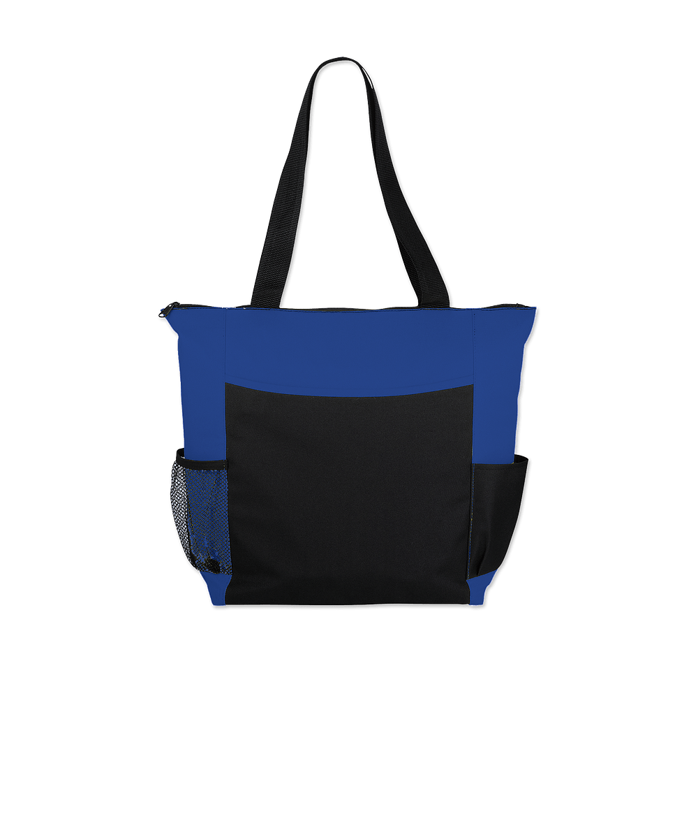 Full Color Grandview Medium Zippered Convention Tote Bag