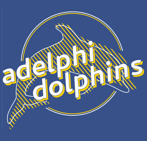 Adelphi Dolphins Swim Team Spirit Wear Store shirt design - zoomed