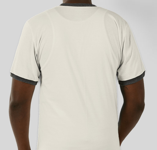 WKCR Ringer T-shirt Fundraiser - unisex shirt design - back