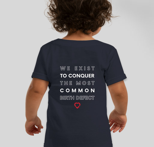 Toddler 2 Heart Month 2021 Fundraiser - unisex shirt design - back