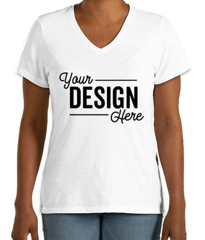 Download Custom District Women's Perfect Blend V-Neck T-shirt ...