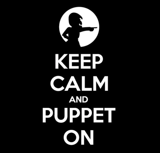 Keep Calm and Puppet on! shirt design - zoomed