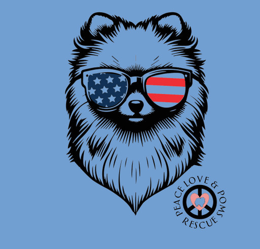 Freedom Pom Tank and Ts shirt design - zoomed