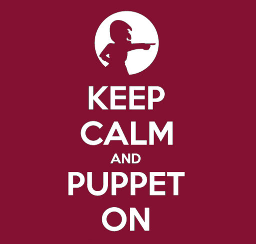 Keep Calm and Puppet on! shirt design - zoomed