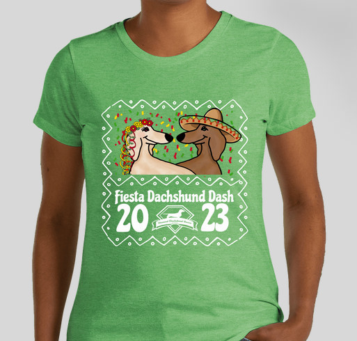 Fiesta Dachshund Dash 2023 Fundraiser - unisex shirt design - front