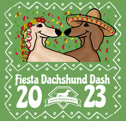 Fiesta Dachshund Dash 2023 shirt design - zoomed