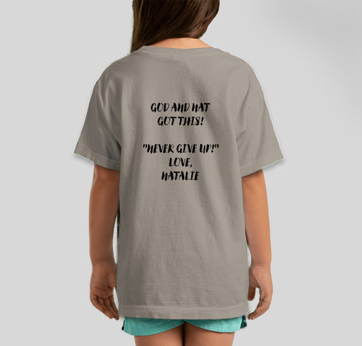 NEVER GIVE UP! Fundraiser - unisex shirt design - back
