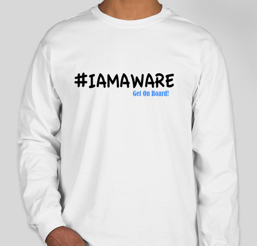 #iAmAware Walks For Autism 2015 Fundraiser - unisex shirt design - front